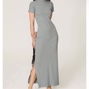 Club Monaco Tea-Dyed Rib Knit Maxi